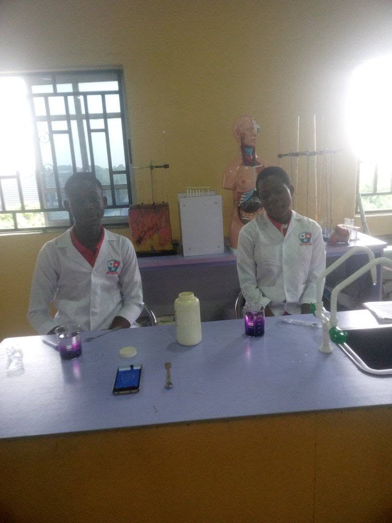 BOBAES pupils carrying out a science practical