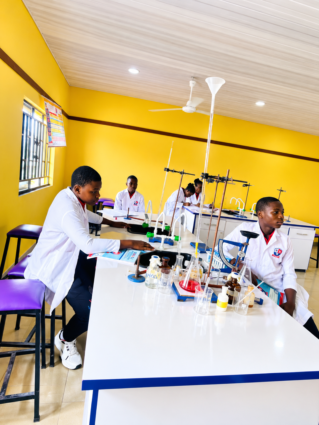 The science laboratory at BOBAES Edu-Excellence Schools